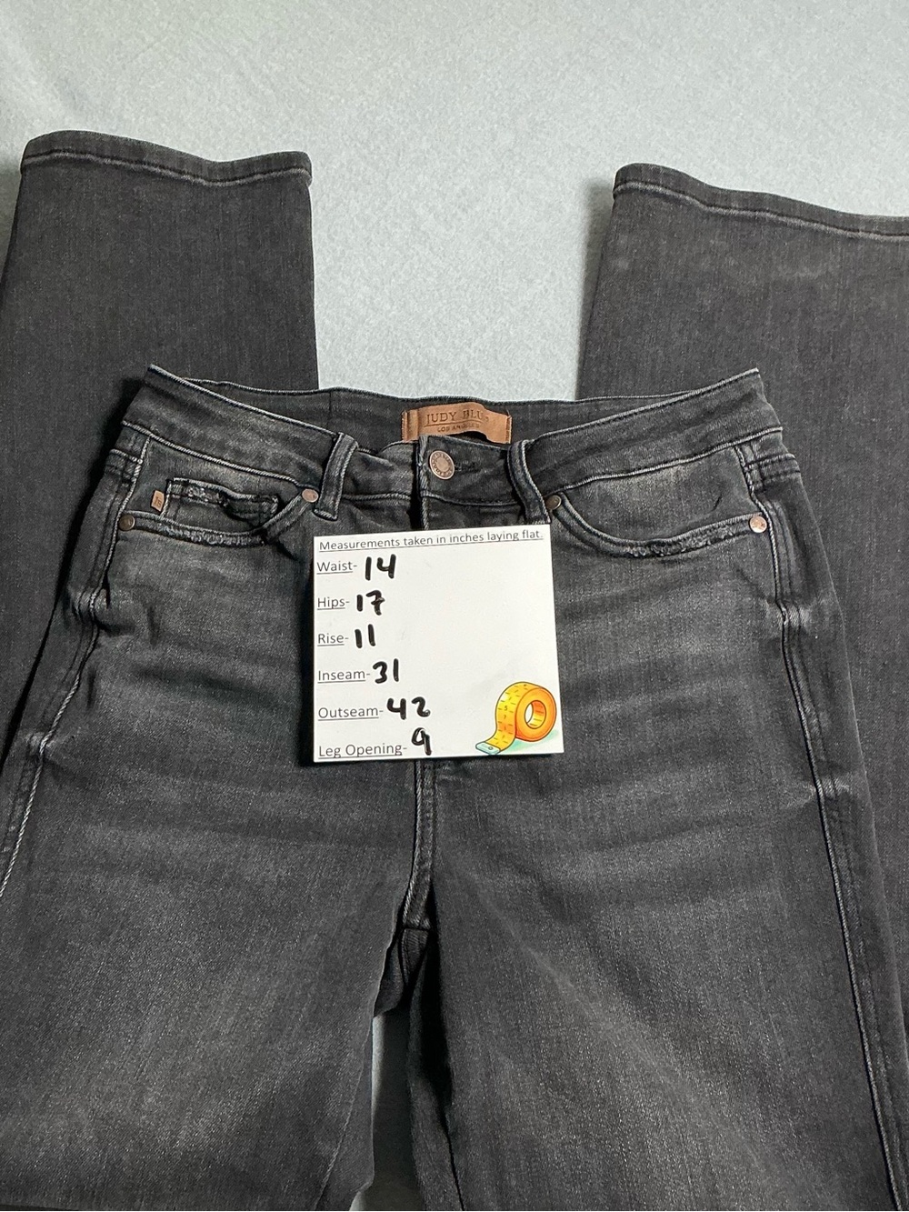Judy Blue Bootcut Jeans Women’s 9/29 Black Wash Stretch Denim